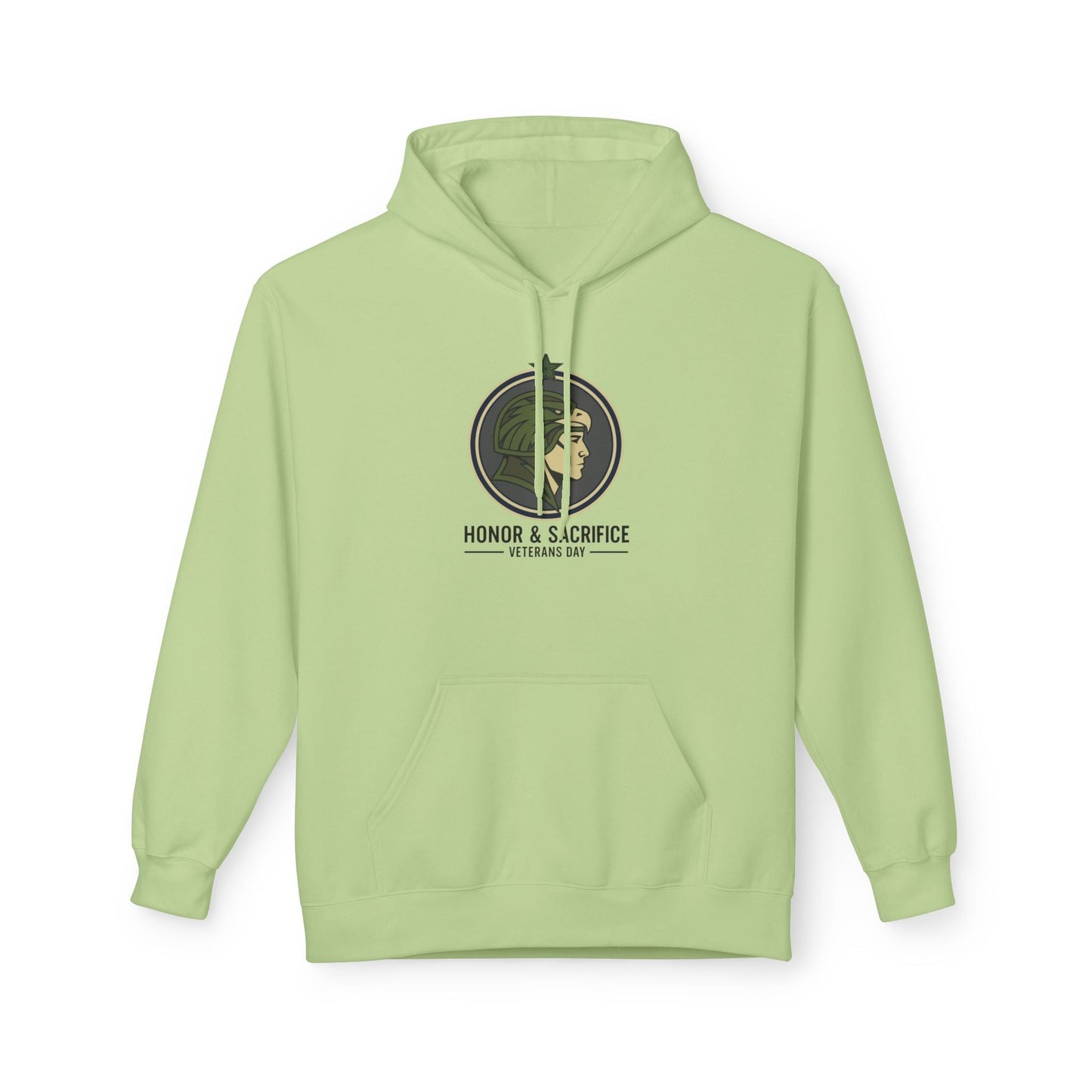 Fleece Hoodie - Honor & Sacrifice Design - Unisex
