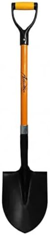Ashman Heavy-Duty Digging Shovel (1 Pack) 41-Inch with Trenching Blade and Comfortable Handle - Ideal for Garden, Landscaping, Construction, and Masonry - Perfect for Digging Soil, Dirt, and Gravel.