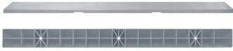 Traffic Safety Store 6' Recycled Plastic Commercial Parking Blocks (Light Gray (plastic), 4-Pack)