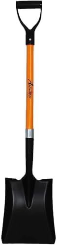 Ashman Heavy-Duty Transfer Shovel (1-Pack) with 41-Inch long Durable Handle and Blade- Ideal for Construction, Landscaping, Gardening, and Snow Removal- Durable, Rust-Resistant, and Multipurpose Scoop