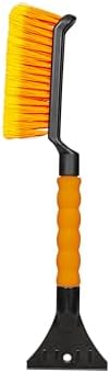 EcoNour 17" Snow Brush & Ice Scraper for Car Windshield with Soft Foam Grip