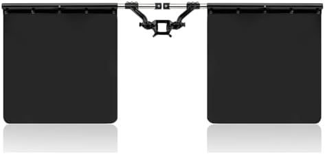 2" Hitch Mounted Adjustable Mud Flaps Removable Stainless Steel Universal