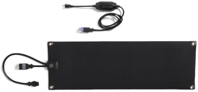 HeatTrak Heated Snow Melting Mat with Power Cord for Stairs - Heated Outdoor Mats - Electric Snow Melting Mats for Winter Snow and Ice Removal - No-Slip Stair Heating Mats (10" x 30")