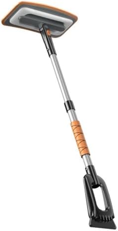 Strong Collapsing Vehicle Snow Shovel Weather Immune Aluminum Alloy Wide Drill for Quick Ice Extracting on Automobiles Trucks and Backpacking Use Telescopic Car Ice Collector
