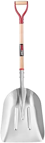 Aluminum Snow Shovel Driveway Snow Removal Tools Wide Grain Shovels