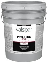 Valspar 91112 White Pro-Hide Interior Latex PVA Primer & Sealer, 5 Gallon