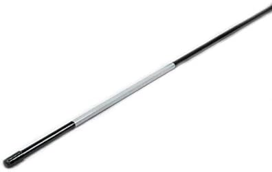 4ft Black Driveway Markers - Hy Viz Reflective Tape, Pointed Tip, Armor Cap, Easy Install, Flexible (950)