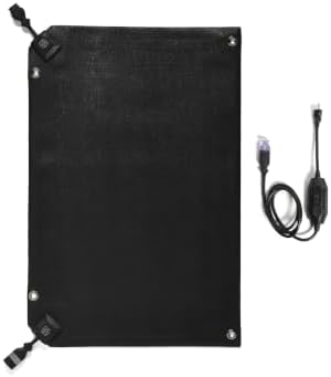 HeatTrak Heated Snow Melting Mat with Power Unit - Heated Outdoor Mats for Walkways - Electric Snow Melting Mats for Decks and Sidewalks - No-Slip Snow and Ice Melt Heated Sidewalk Mat (20” x 30")
