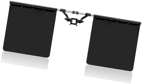 2" Hitch Mounted Adjustable Mud Flaps Removable Stainless Steel Universal