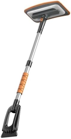 Strong Collapsing Vehicle Snow Shovel Weather Immune Aluminum Alloy Wide Drill for Quick Ice Extracting on Automobiles Trucks and Backpacking Use Telescopic Car Ice Collector