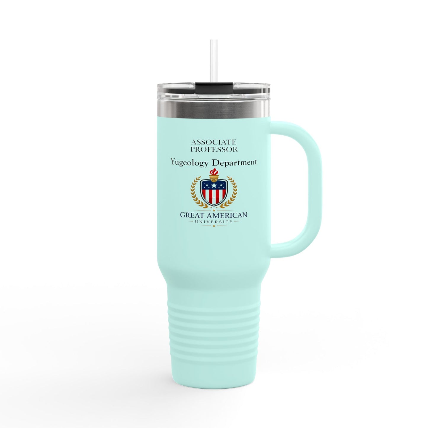 Associate Professor – Yugeology Department 40oz Tumbler | Political Parody