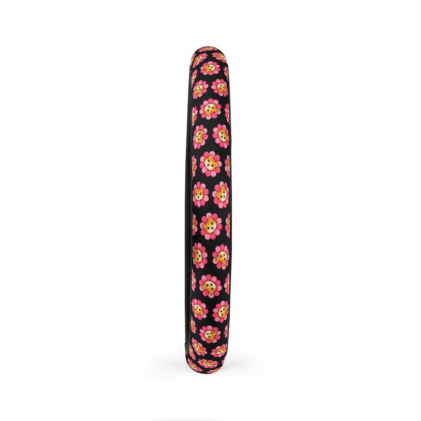 Floral Cat Steering Wheel Cover — Bloom With Attitude Edition