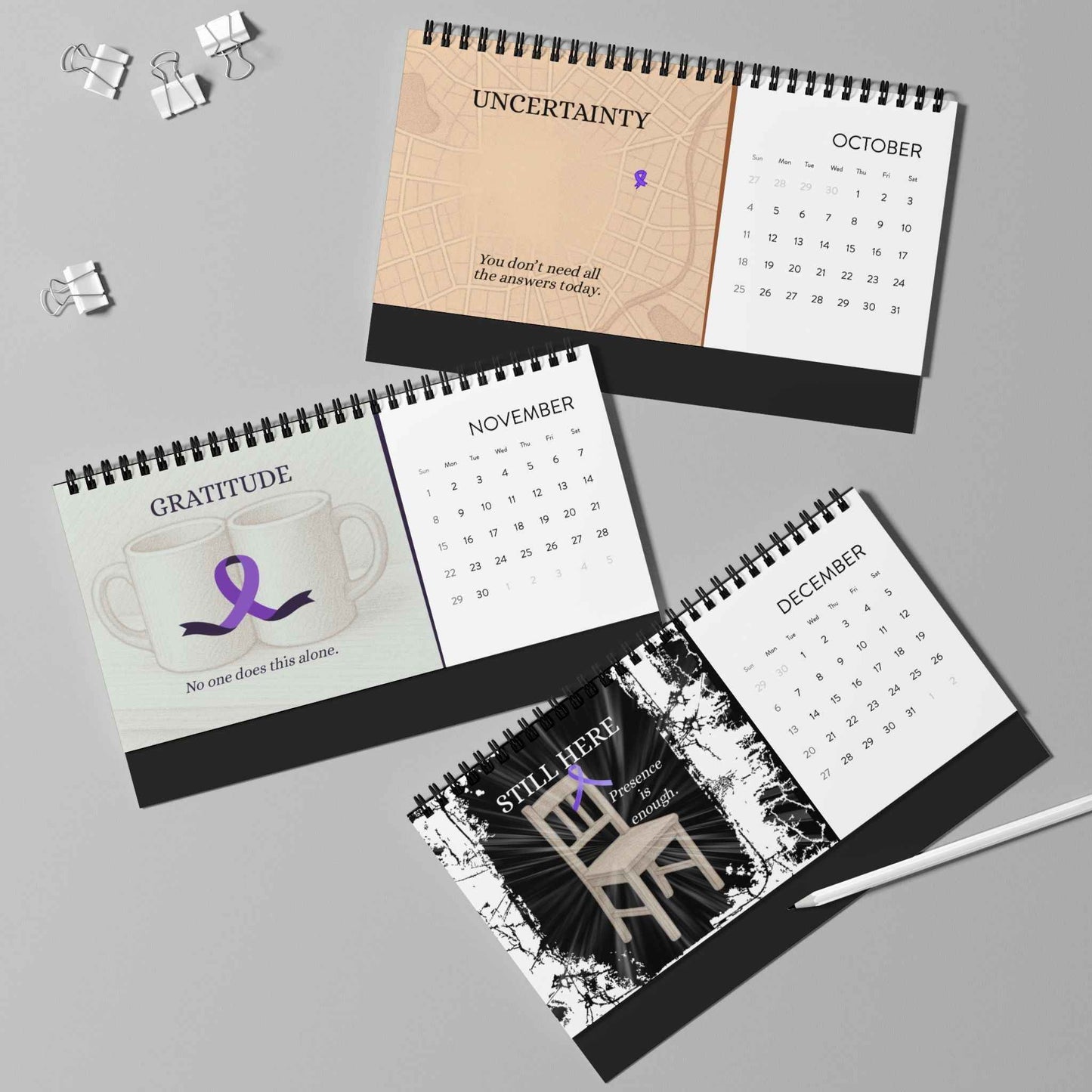 The Quiet Between Desk Calendar | A Year of Presence & Resilience