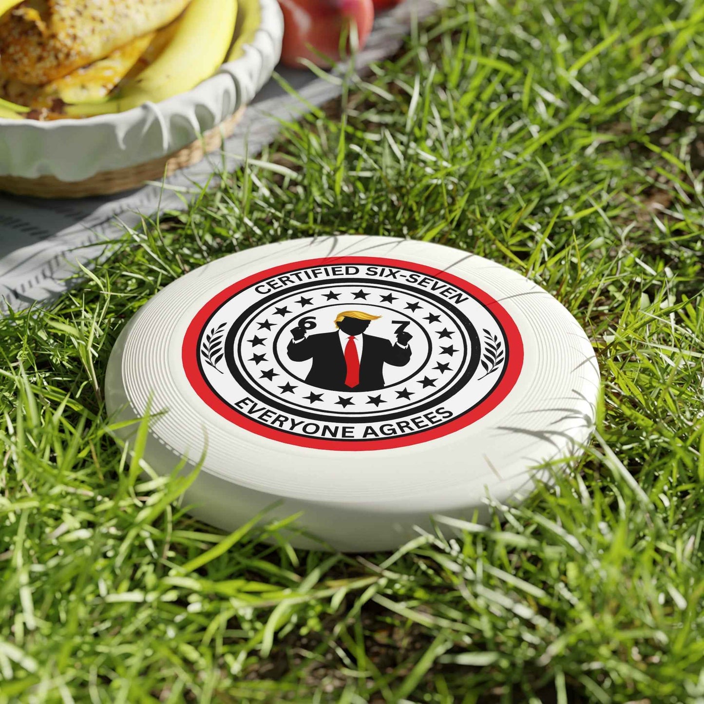Certified Six-Seven Flying Disc – Political Parody Frisbee