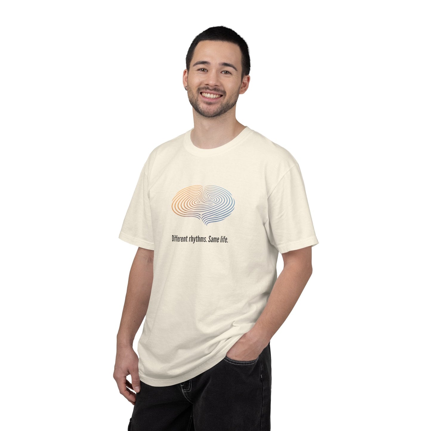 Different Rhythms. Same Life. — Epilepsy Awareness Unisex T-Shirt
