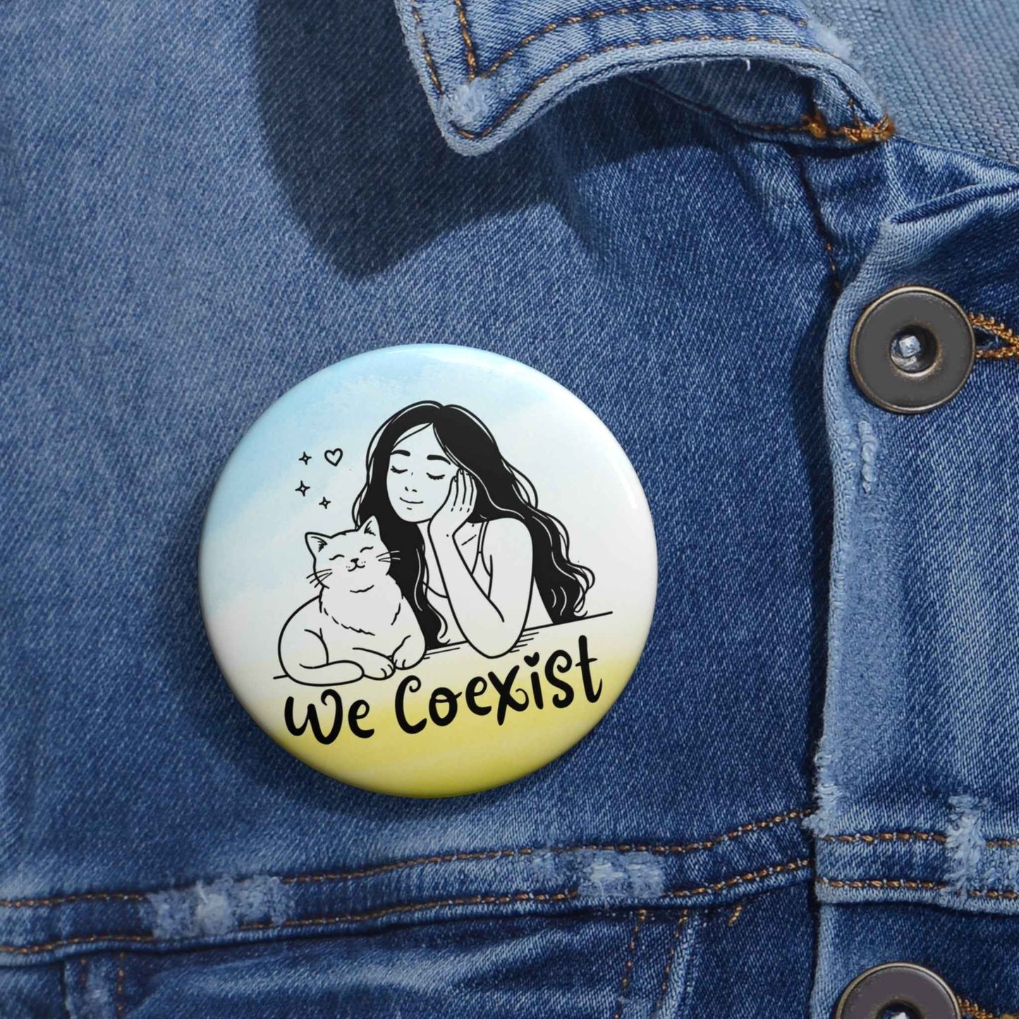 We Coexist Pinback Button