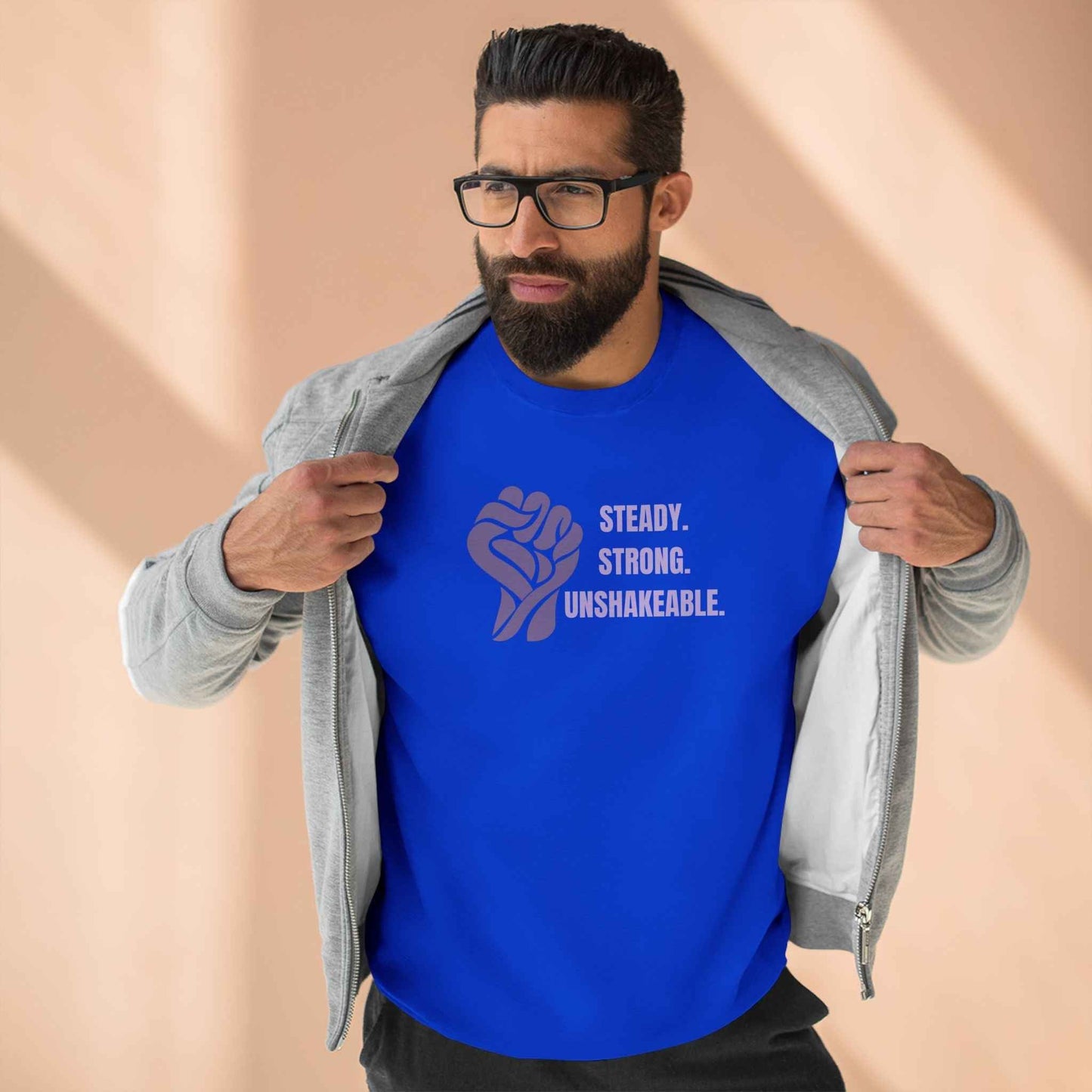 Steady. Strong. Unshakeable. — Epilepsy Awareness Sweatshirt
