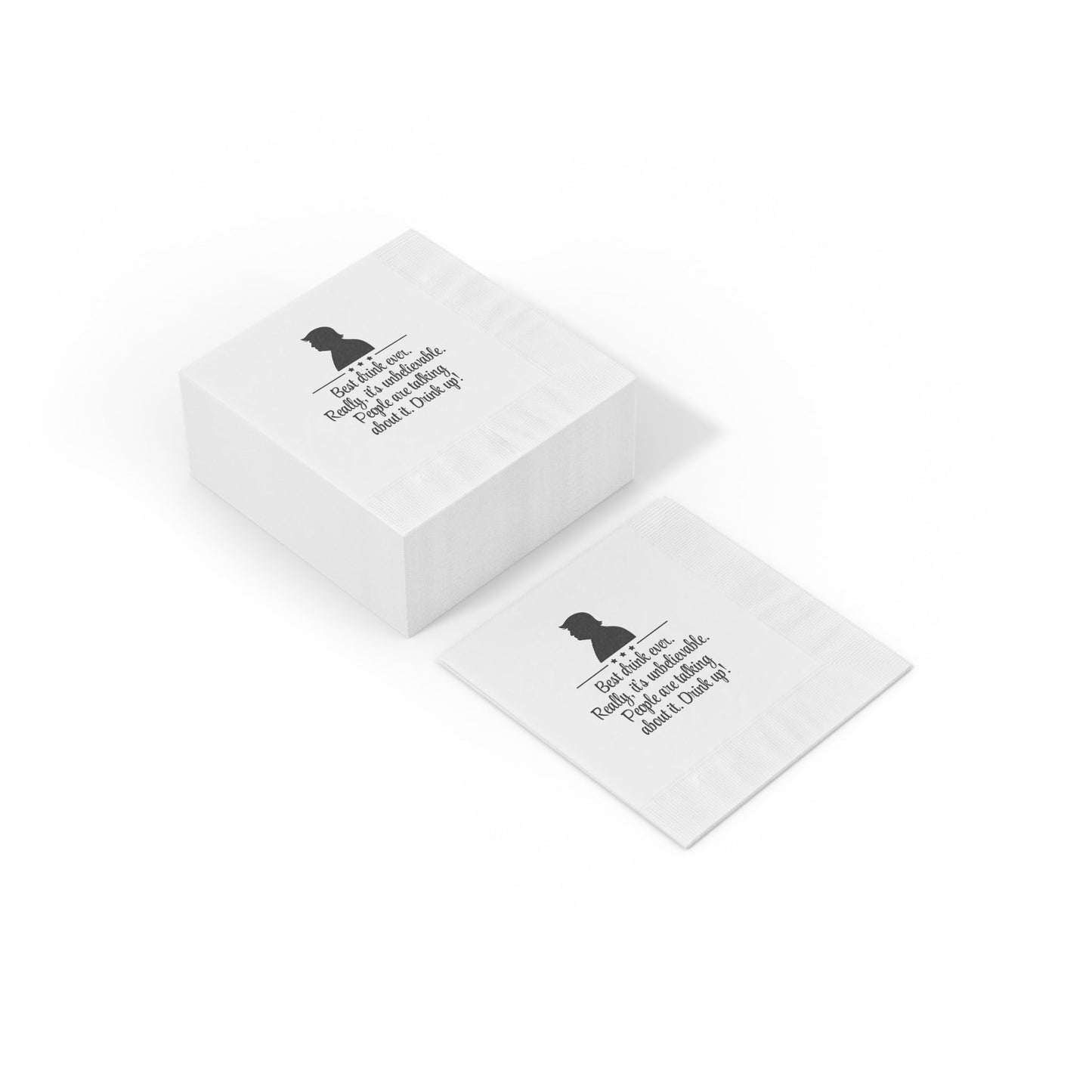 Best Drink Ever – Drink Up Party Napkins – Funny Parody Cocktail Décor