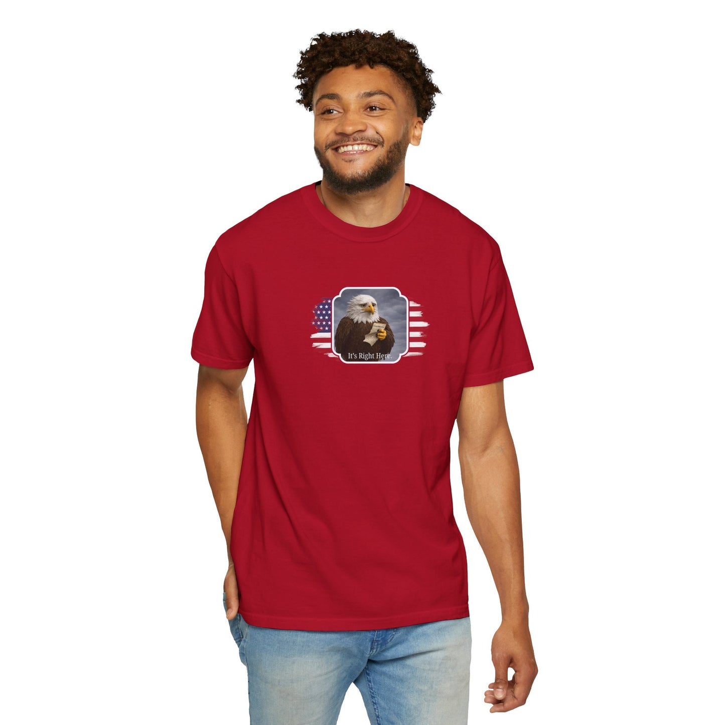 “It’s Right Here” Political Parody T-Shirt