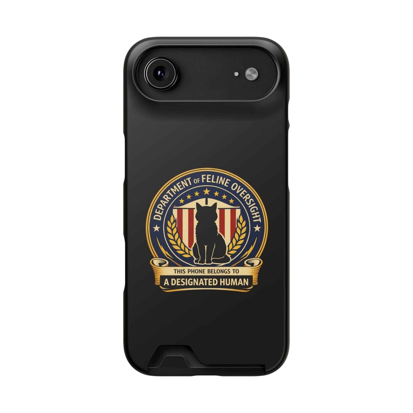 Department of Feline Oversight MagSafe iPhone Case — Designated Human Edition