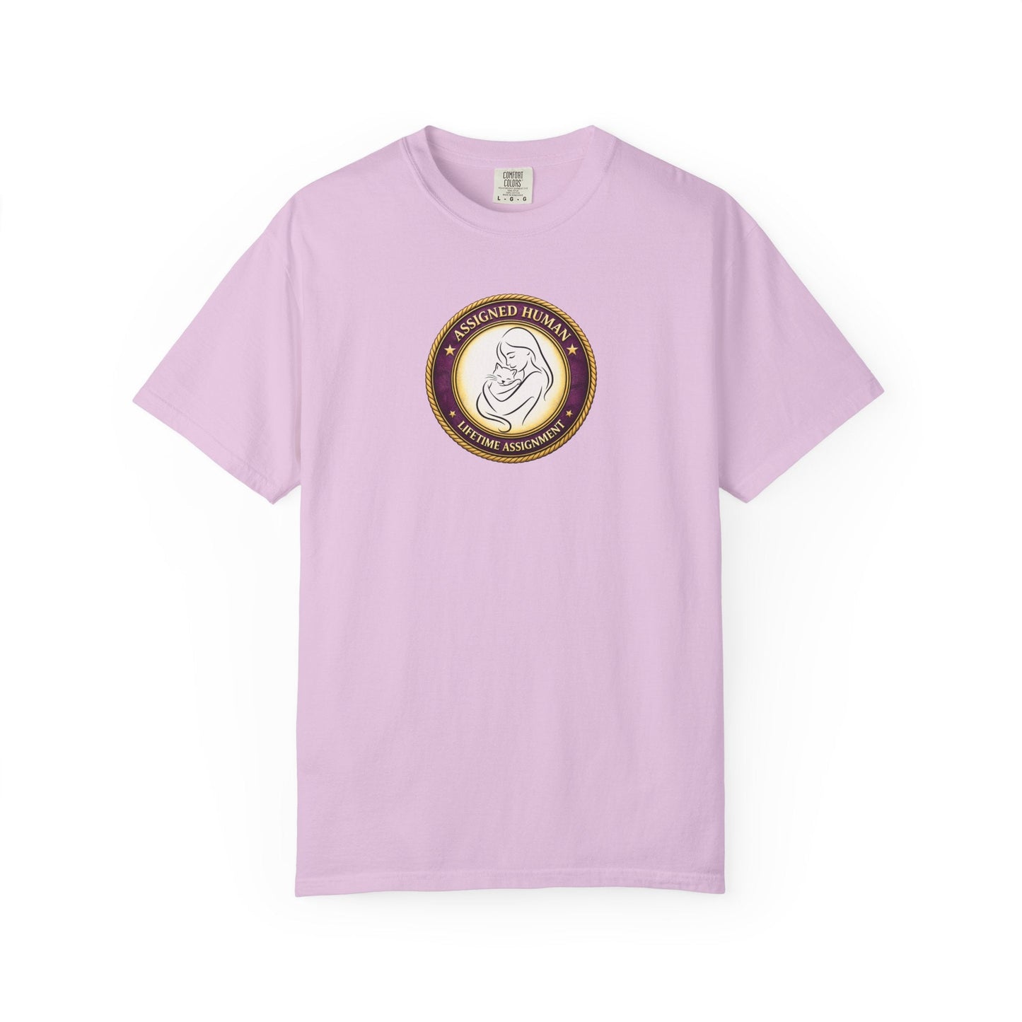 Assigned Human – Lifetime Assignment T-Shirt | Cat Lover Seal Tee