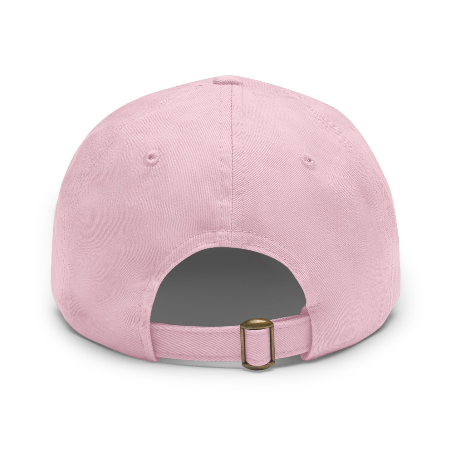 Hat with Leather Patch (Round)