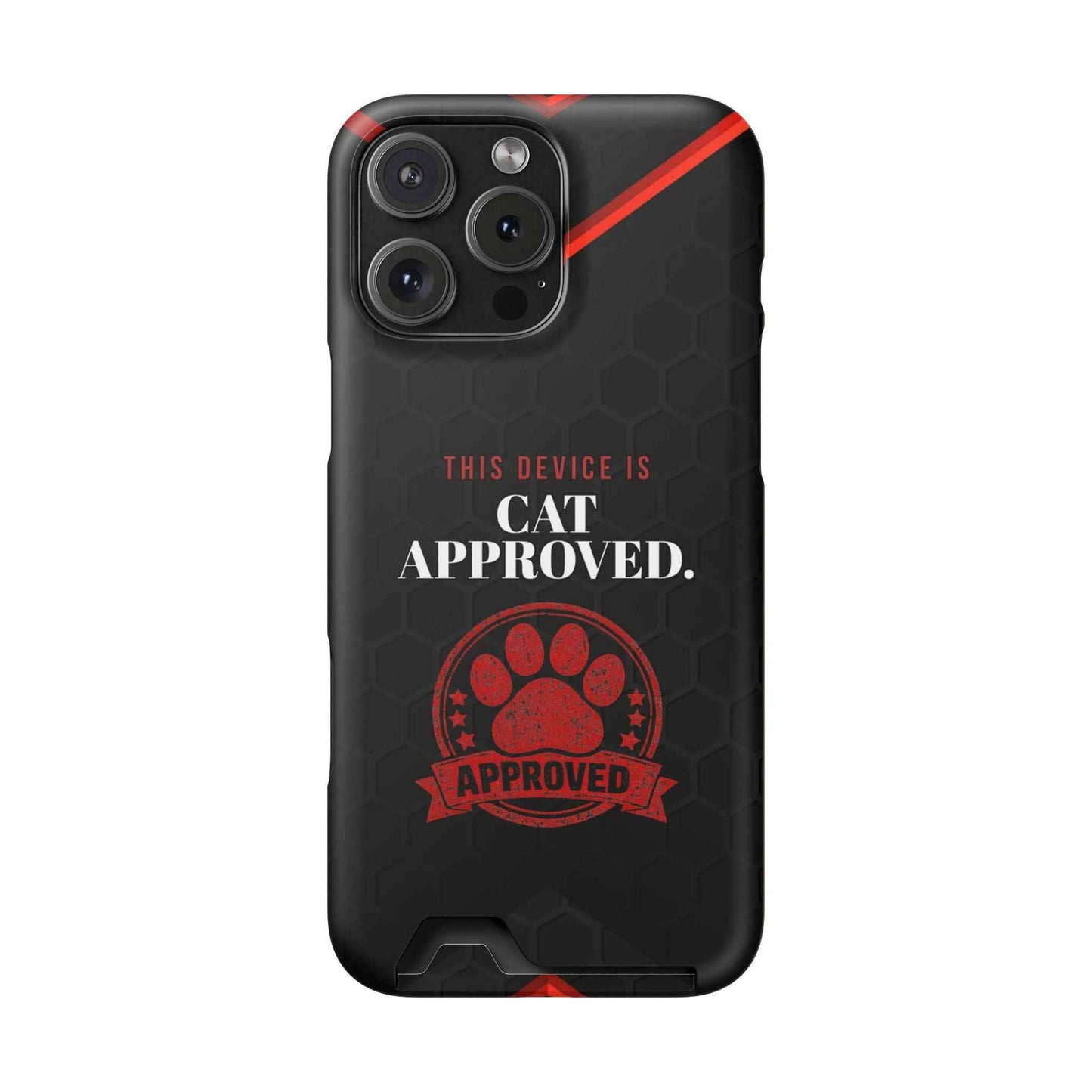 Cat Approved iPhone Case — Official Stamp Edition