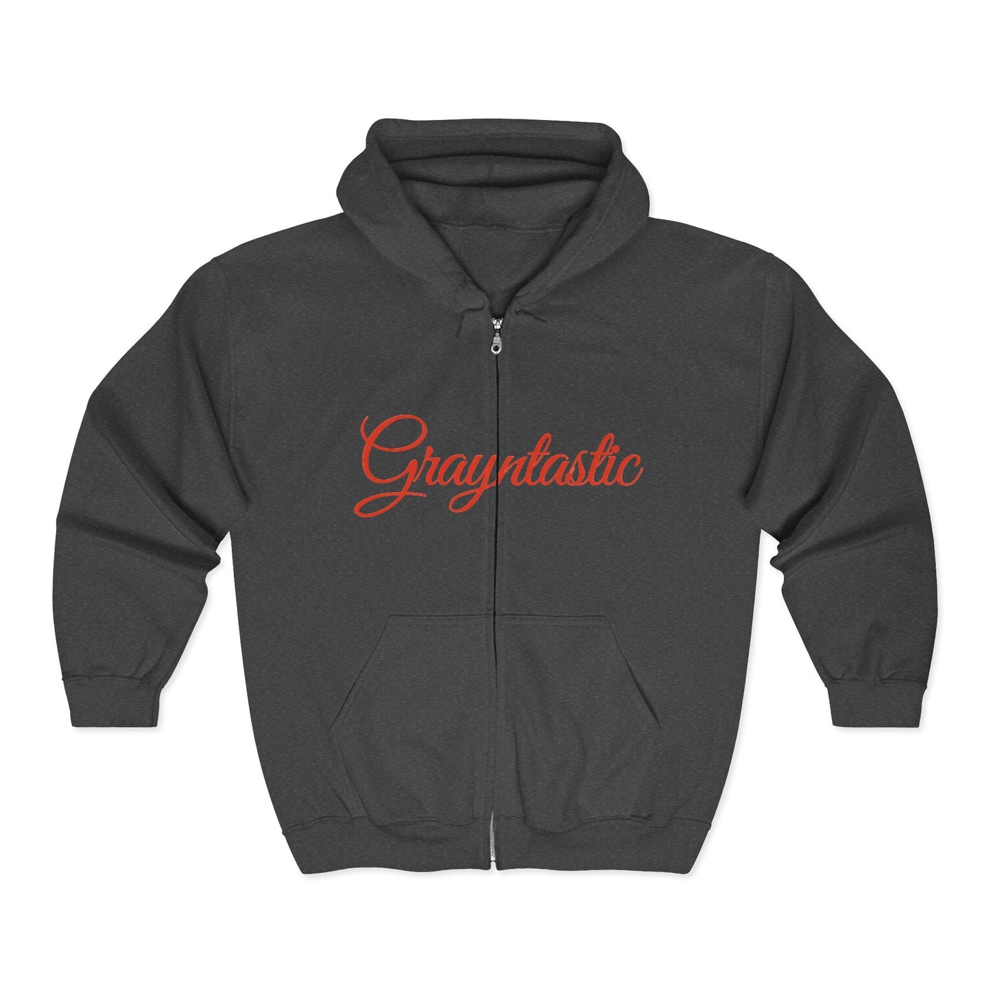 Grayntastic Zip Hoodie for Trendsetters, Cozy Unisex Sweatshirt, Holiday Gift, Casual Wear, Comfortable Layering Piece