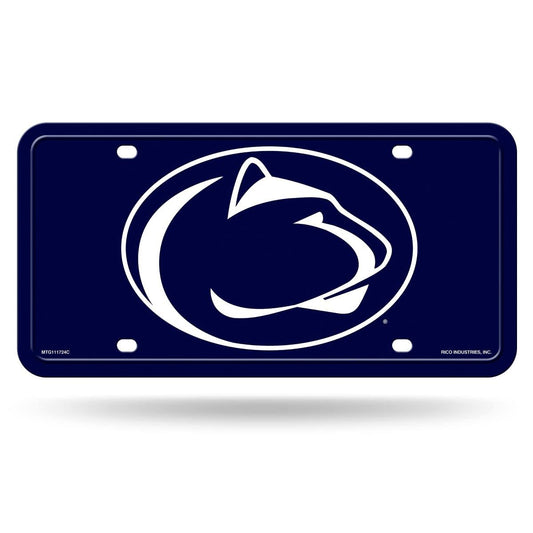Rico Industries NCAA Penn State Nittany Lions Blue Metal Auto Tag 8.5" x 11" - Great for Truck/Car/SUV