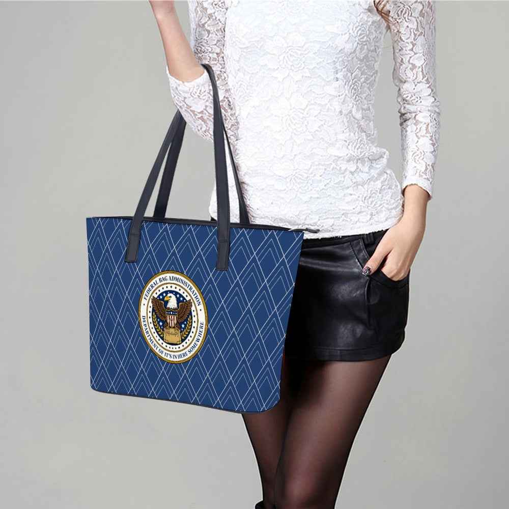 Federal Bag Administration Tote – Department of It’s In Here Somewhere – Faux Seal Handbag