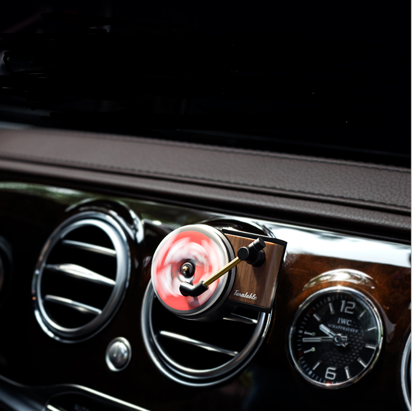 Retro Record Player Car Air Freshener Decoration