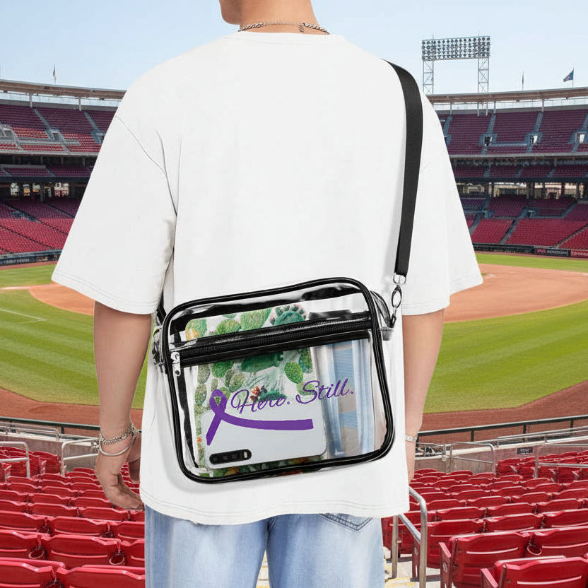 Here. Still. Clear Crossbody Bag