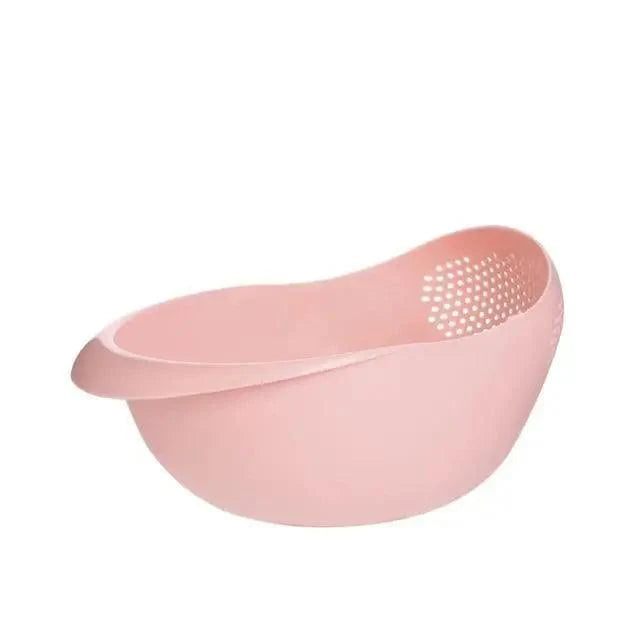 2PCS Nordic Food Grade Plastic Rice Beans Peas Washing Filter Strainer Basket Sieve Drainer Cleaning Gadget Food Grade Plastic Rice Beans Peas Washing Filter Strainer Basket Sieve Drainer Cleaning Gadget Kitchen Accessories