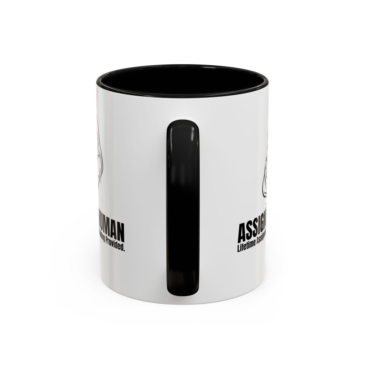Assigned Human Mug – Lifetime Assignment Cat Coffee Cup
