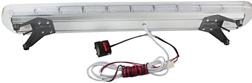 47" 88 LED Amber Yellow 15 Flashing Modes LED High Intensity Construction Emergency Warning Strobe Light Bar Rooftop Low Profile Law Enforcement Hazard Flashing For Tow Truck Vehicle Universal