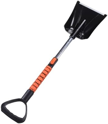 Asixxsix Ice Scrapers for Car, 4 in 1 42 Inch Extendable Snow Brush, Snow Shovel with 180 Pivoting Brush Head Foam Grip 450lbs Load Capacity for Truck SUV Vehicles