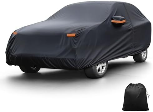 X AUTOHAUX Waterproof Full Car Cover for Mazda CX-5 210D-PU w/Door Zipper
