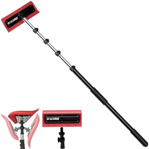 Telescoping Roof Rake for Snow Removal, 20FT Extendable Snow Rake, EVA Head