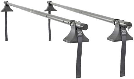Apex Universal Telescoping Steel Roof Cross Bars, 44"-60" Wide, Set of 2