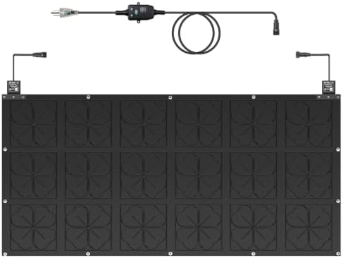 1PC 30x60in Snow Melting Mat Outdoor, Heated Walkway Mat With Power Unit