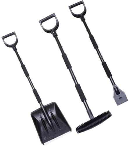 Snow Brush Shovel Scraper Multi Function Snow Removal Tool for Car Hood Trunk Roof All in One Winter Kit