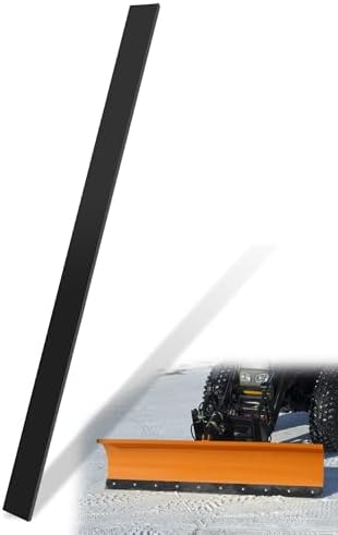 60 x 4 x 3/4 Inch Polyurethane Snow Plow Cutting Edge | Fit for ATV Tractors, Skid Steers & UTVs Snow Pusher Cutting Edge, Heavy Duty Replacement Blade for Front Snow Blade Plow