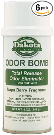 Dakota Odor Bomb Odor Eliminators - Packs by Rock Ridge (Napa Berry, 6-Pack)
