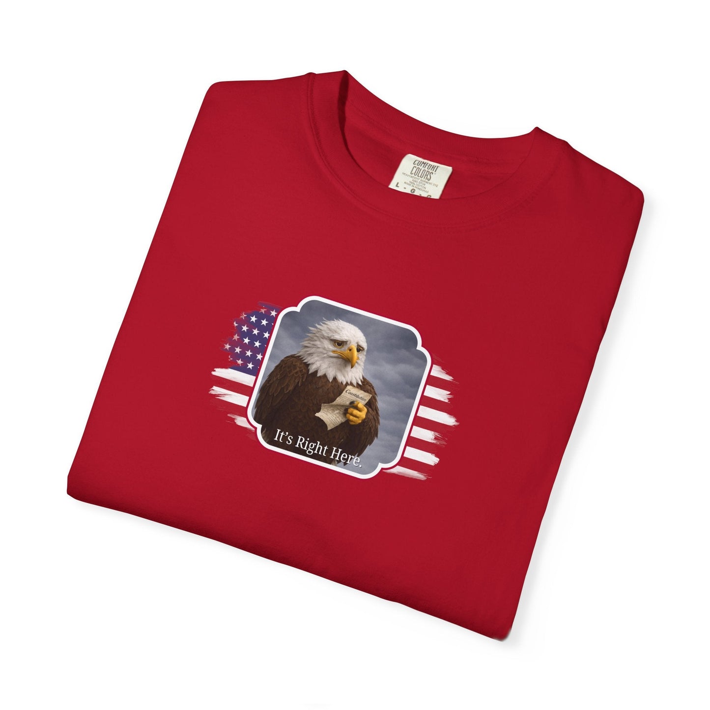 “It’s Right Here” Political Parody T-Shirt