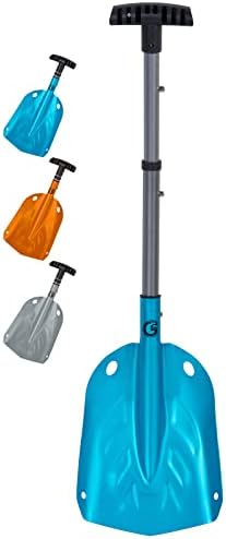 G2 Backcountry Lightweight Telescopic Avalanche Snow Shovel, Storage Down to 13 inch, Durable Aluminum Alloy Material, ABS Anti-Slip Proof Handle, Compact Storage Size (Blue)