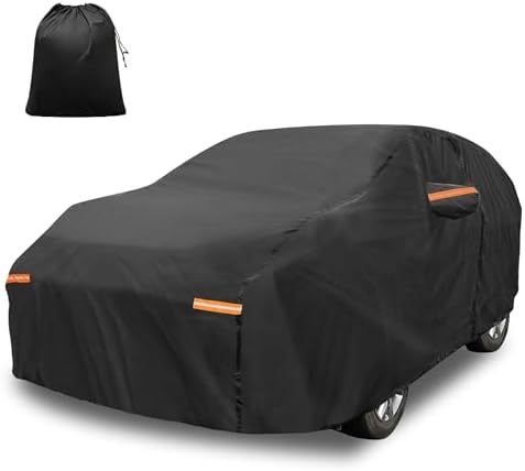 X AUTOHAUX Waterproof Full Car Cover for Toyota Sienna 210D-PU w/Zipper