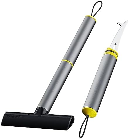 4X Car Snow Universal Cleaning Gravel Heavy Duty Aluminum Alloy Scrape Frost Detachable Ice Snow Removal Tool for Suvs Cars