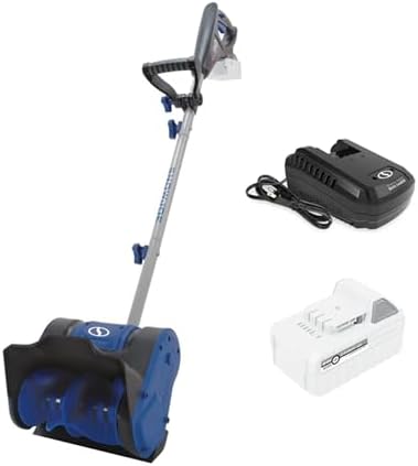 Snow Joe 24V Cordless Electric Shovel Kit w/ 5Ah Battery & Charger, 10″ Clearing Width, 210W Motor – Portable, Lightweight, Heavy-Duty Ice Removal for Deck, Patio, Driveway & Sidewalk, 24V-SS10-XR.