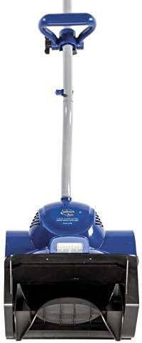 Snow Joe 324E Electric Snow Shovel with LED Headlight, Fast, Back-Saving Snow Thrower for Driveway and More, 10 Amp, 11 Inches, Blue