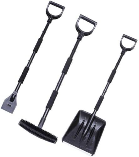 Snow Brush Shovel Scraper Multi Function Snow Removal Tool for Car Hood Trunk Roof All in One Winter Kit